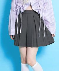 ボックスプリーツミニスカート