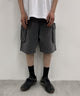 VISION ロゴカーゴハーフパンツ/Lグレー モデル：175cm L着用