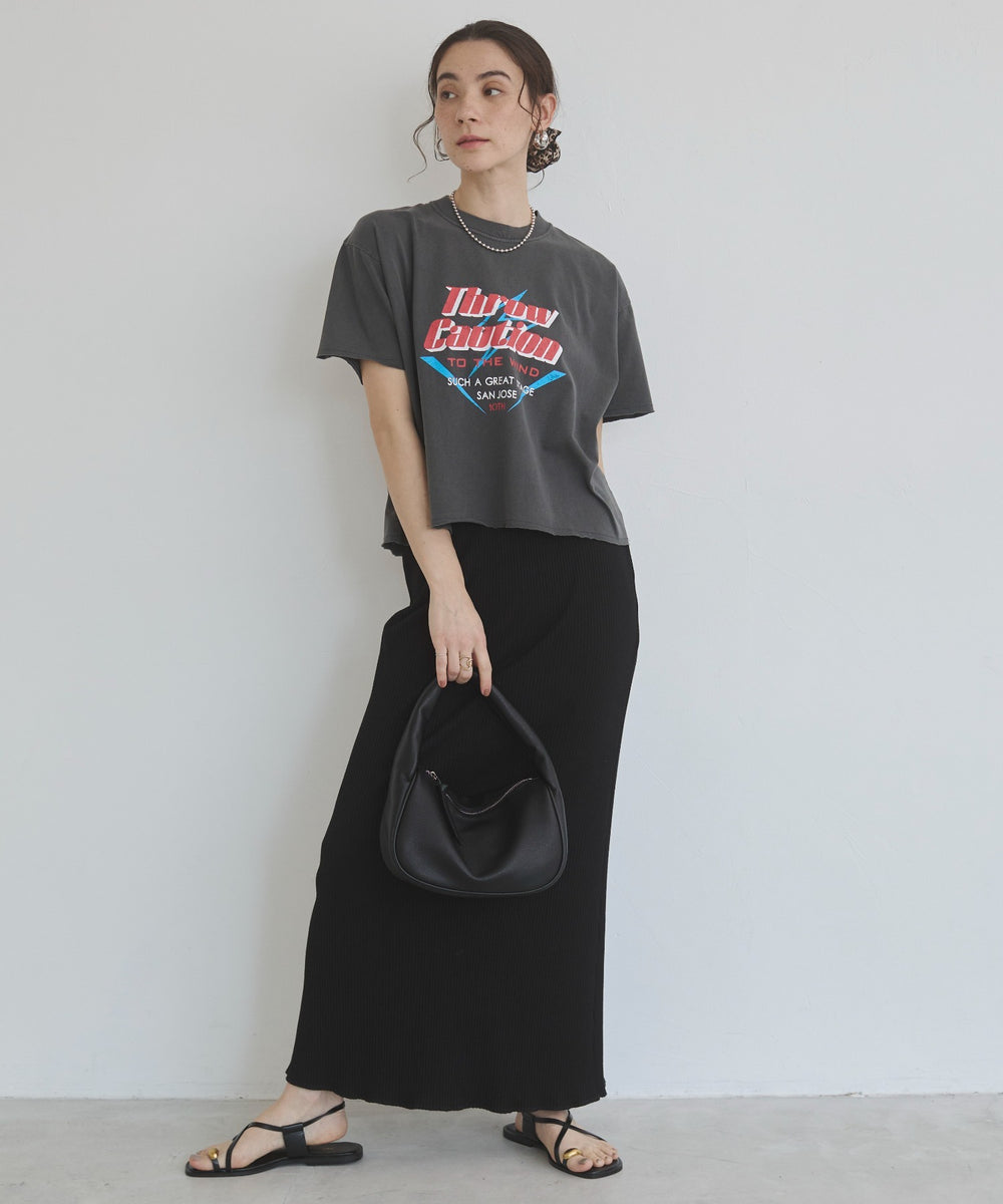 リブマーメイドスカート