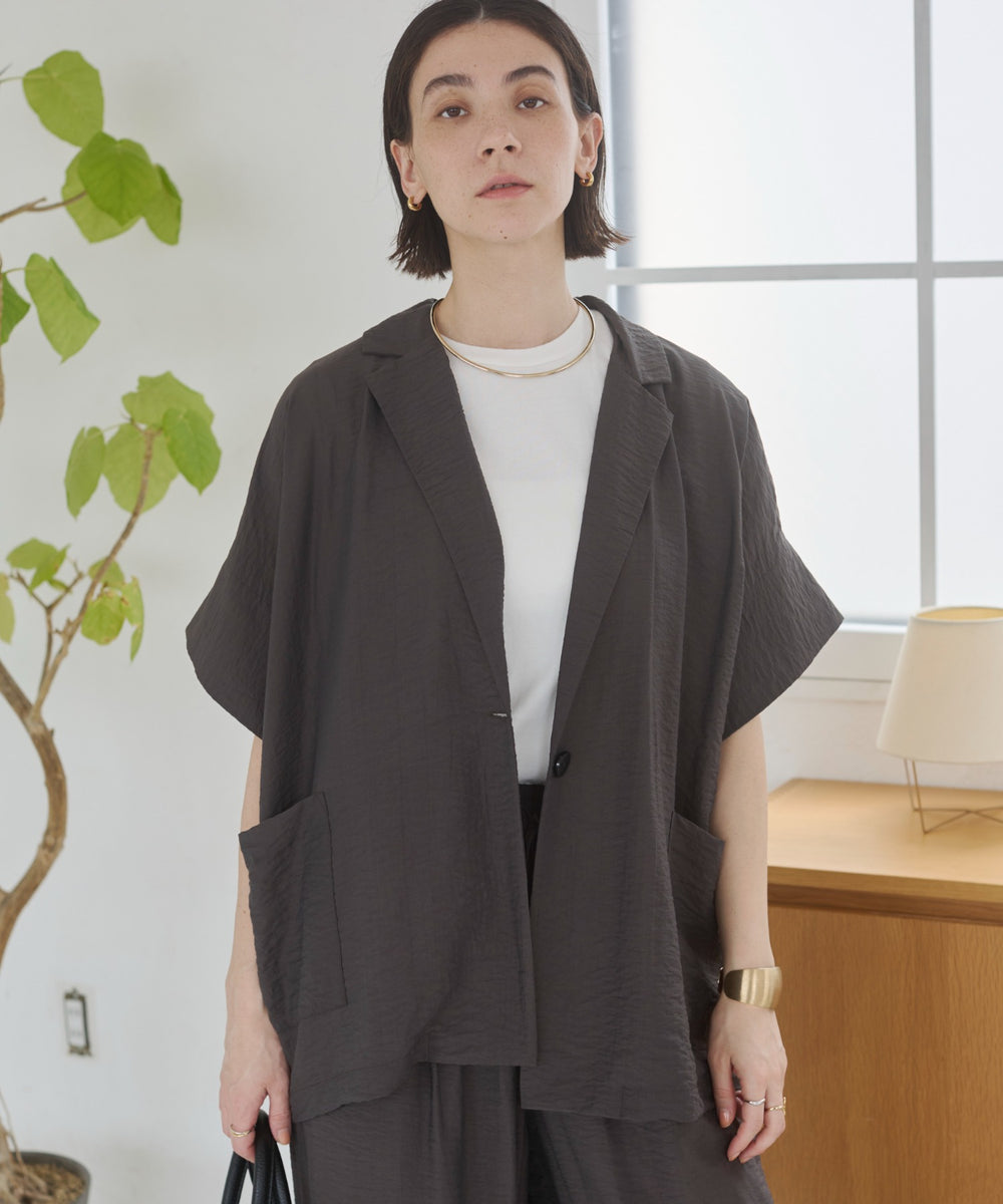 接触冷感半袖ジャケット