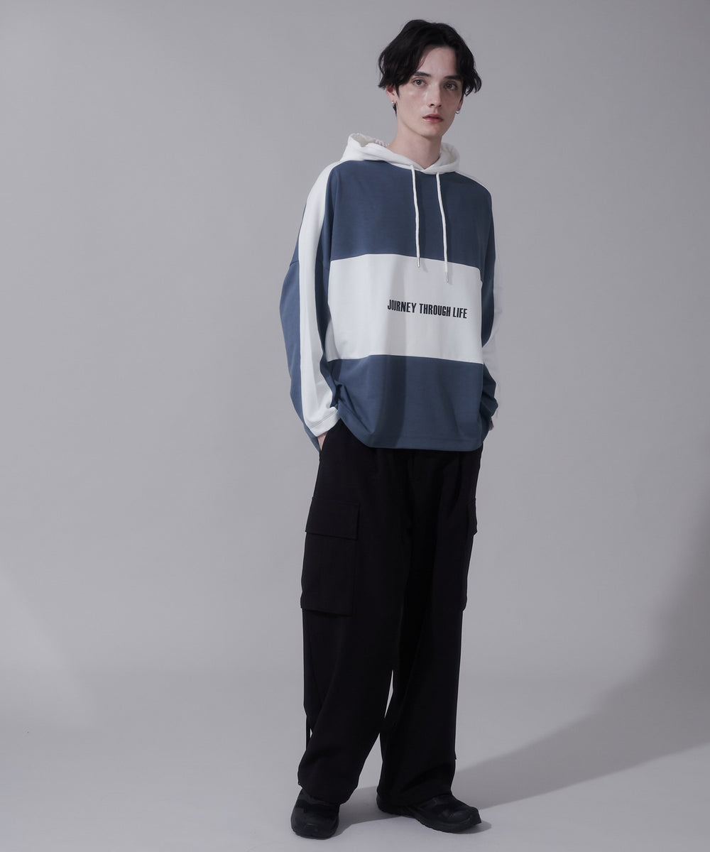 ブルー　モデル:180cm　L着用