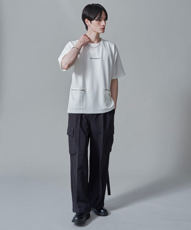 ホワイト　モデル：180㎝　L着用