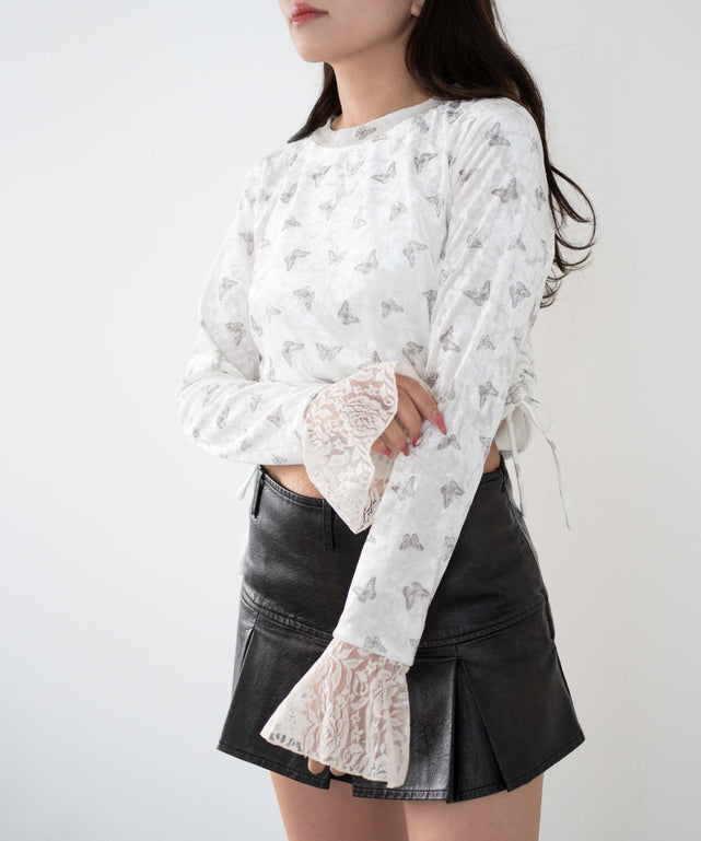 ホワイト 　モデル:155cm F着用