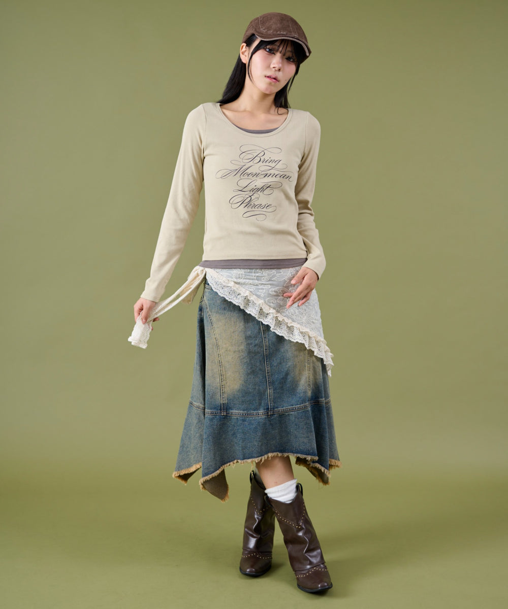 ベージュ モデル：160cm F着用
