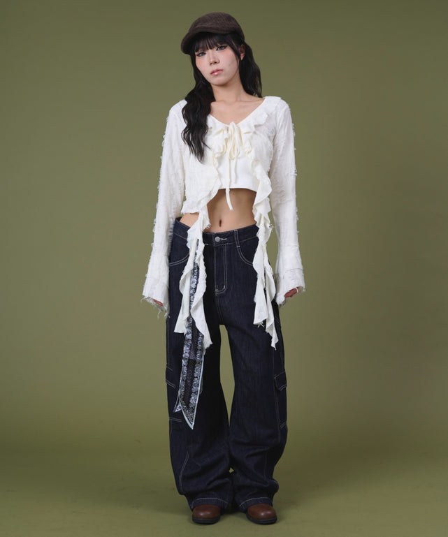 デニム濃 モデル：160cm S着用