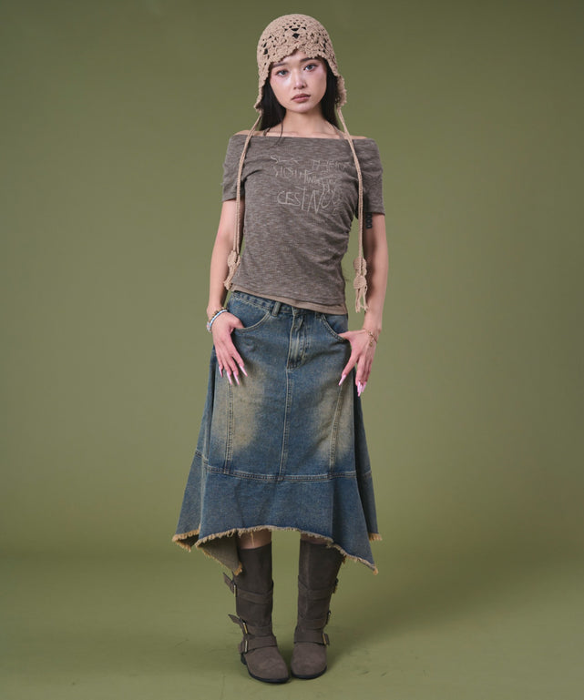 デニム中濃 モデル：163cm F着用
