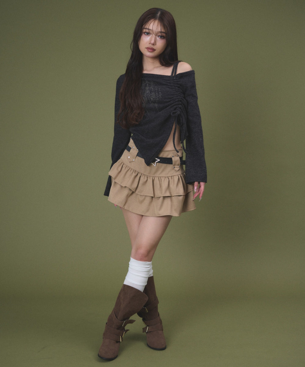 ベージュ モデル：163cm S着用