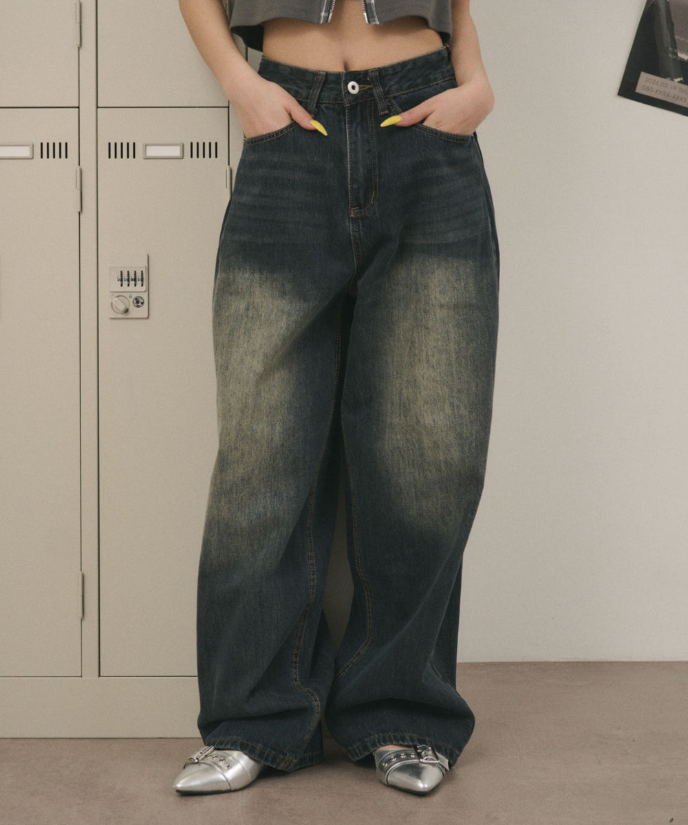 デニム中濃 モデル：160cm S着用
