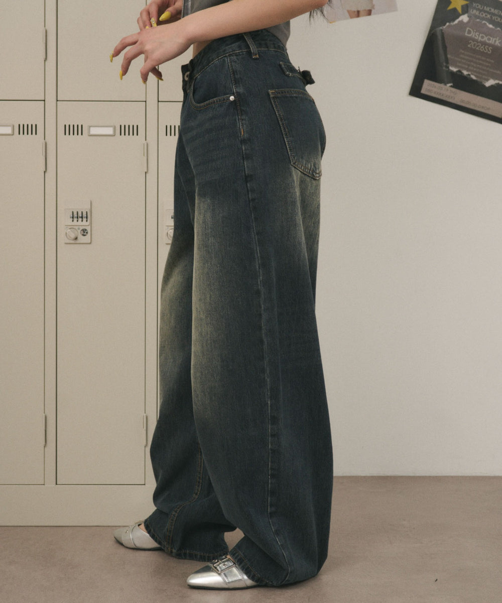 デニム中濃 モデル：160cm S着用