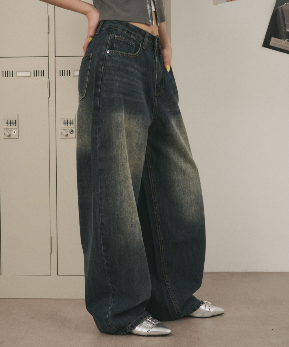 デニム中濃 モデル：160cm S着用