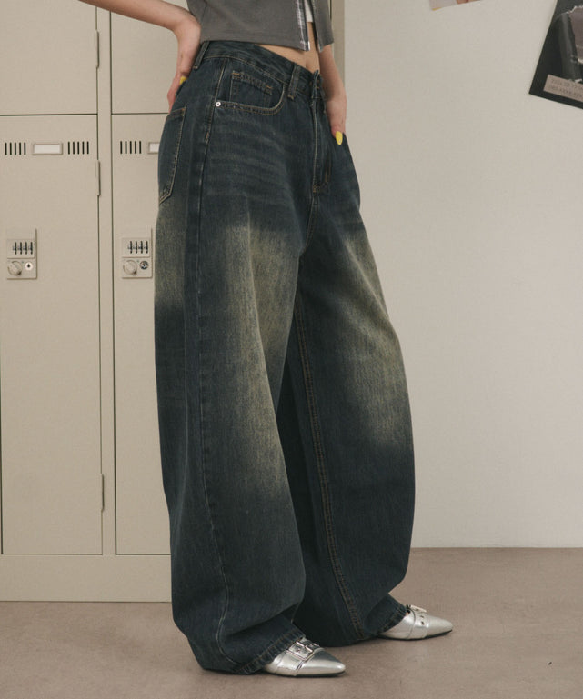 デニム中濃 モデル：160cm S着用