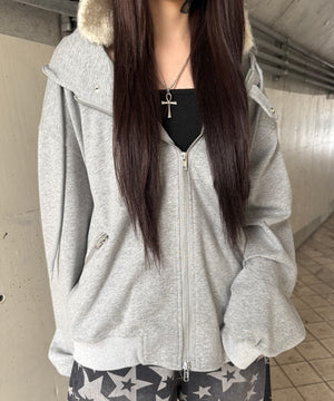 杢グレー モデル：160㎝ F着用