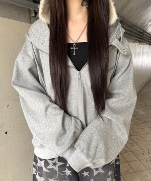 杢グレー モデル：160㎝ F着用