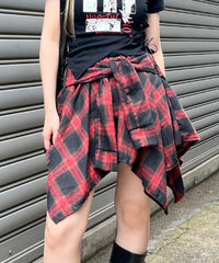 フェイクスリーブイレヘムスカート