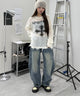 デニム中濃 モデル：159cm S着用