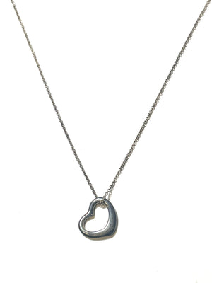 Tiffany & Co.　オープンハート ネックレス