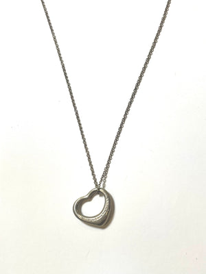 Tiffany & Co.　オープンハート ネックレス