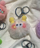 ミニおめかしモンスターぬいぐるみキーホルダー/ホワイト