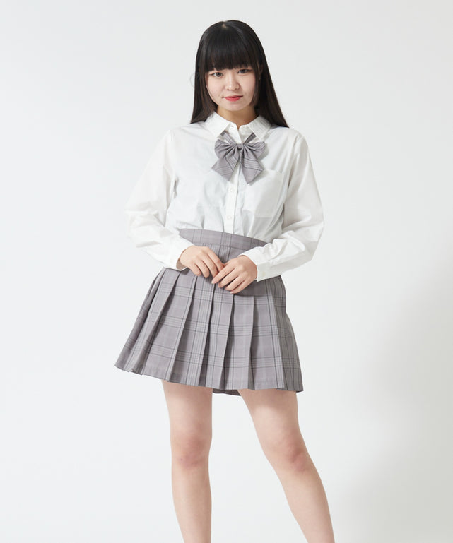 グレーチェック1 モデル:160cm M着用