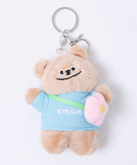 おでかけsmileベアぬいぐるみキーホルダー