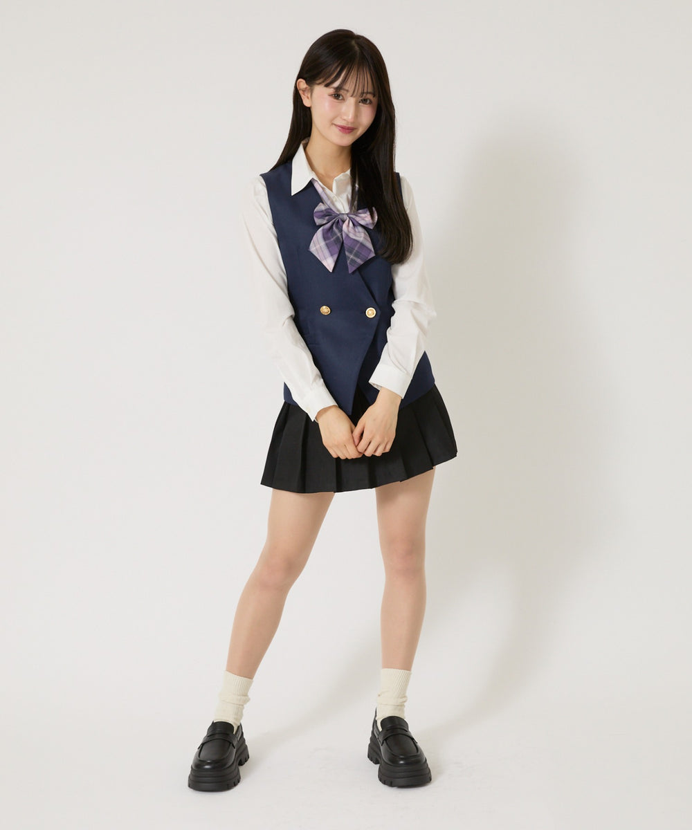 ネイビー モデル:158cm M着用