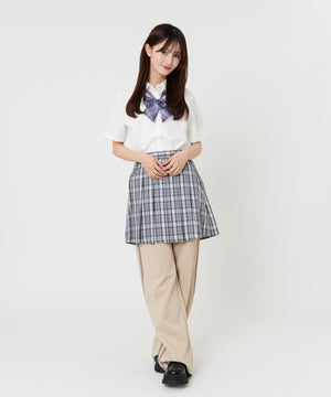 ベージュ モデル:157cm F着用