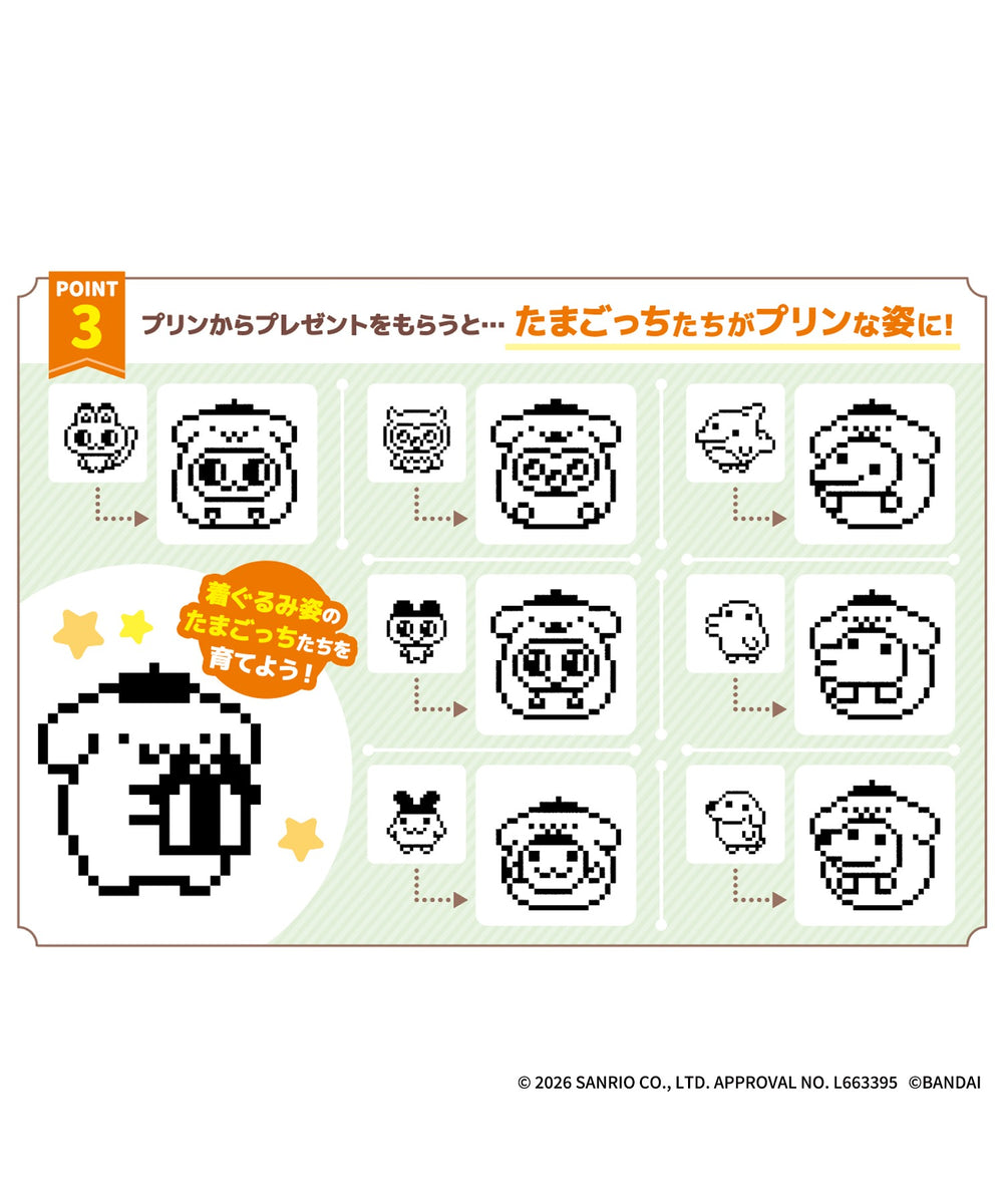 POMPOMPURIN Tamagotchi ベーシックオレンジver．