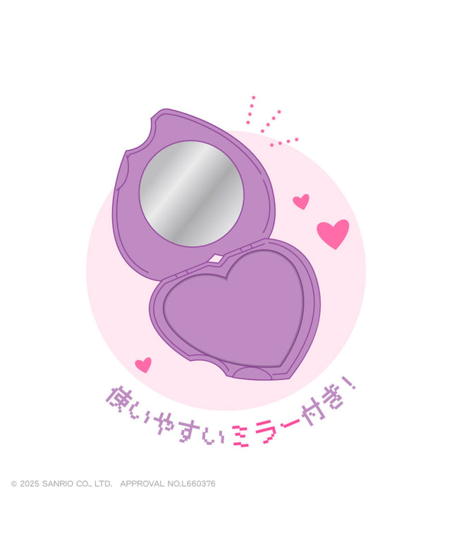 サンリオキャラクターズハート型ミラーコーム