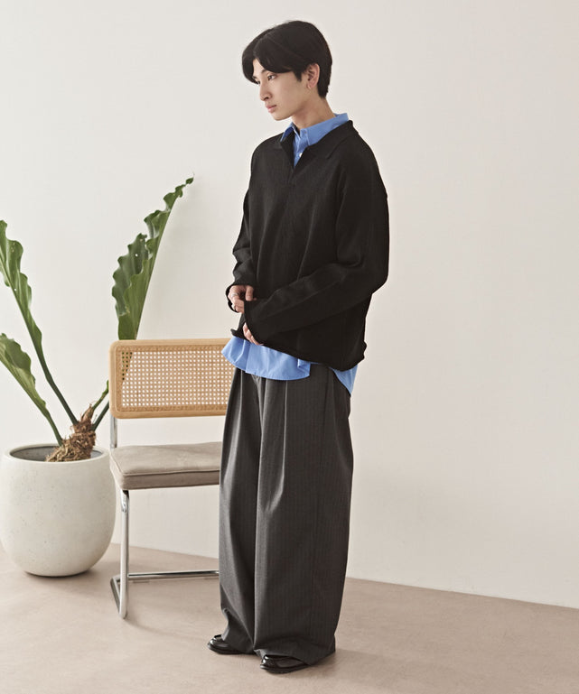グレーストライプ モデル：180cm L着用