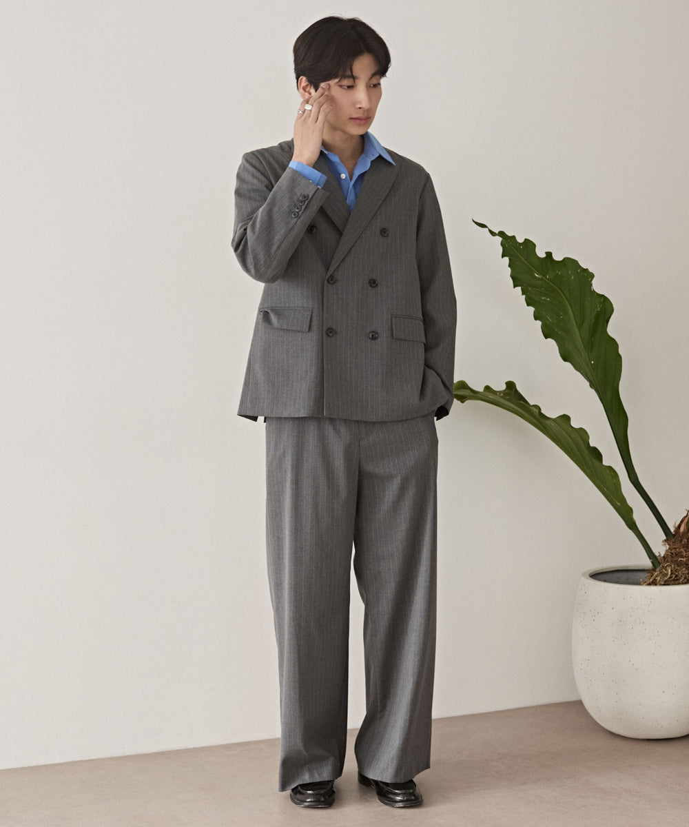 グレーストライプ モデル：180cm L着用