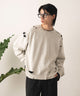 ショートダメージプルオーバー/オフホワイト モデル：180cm L着用