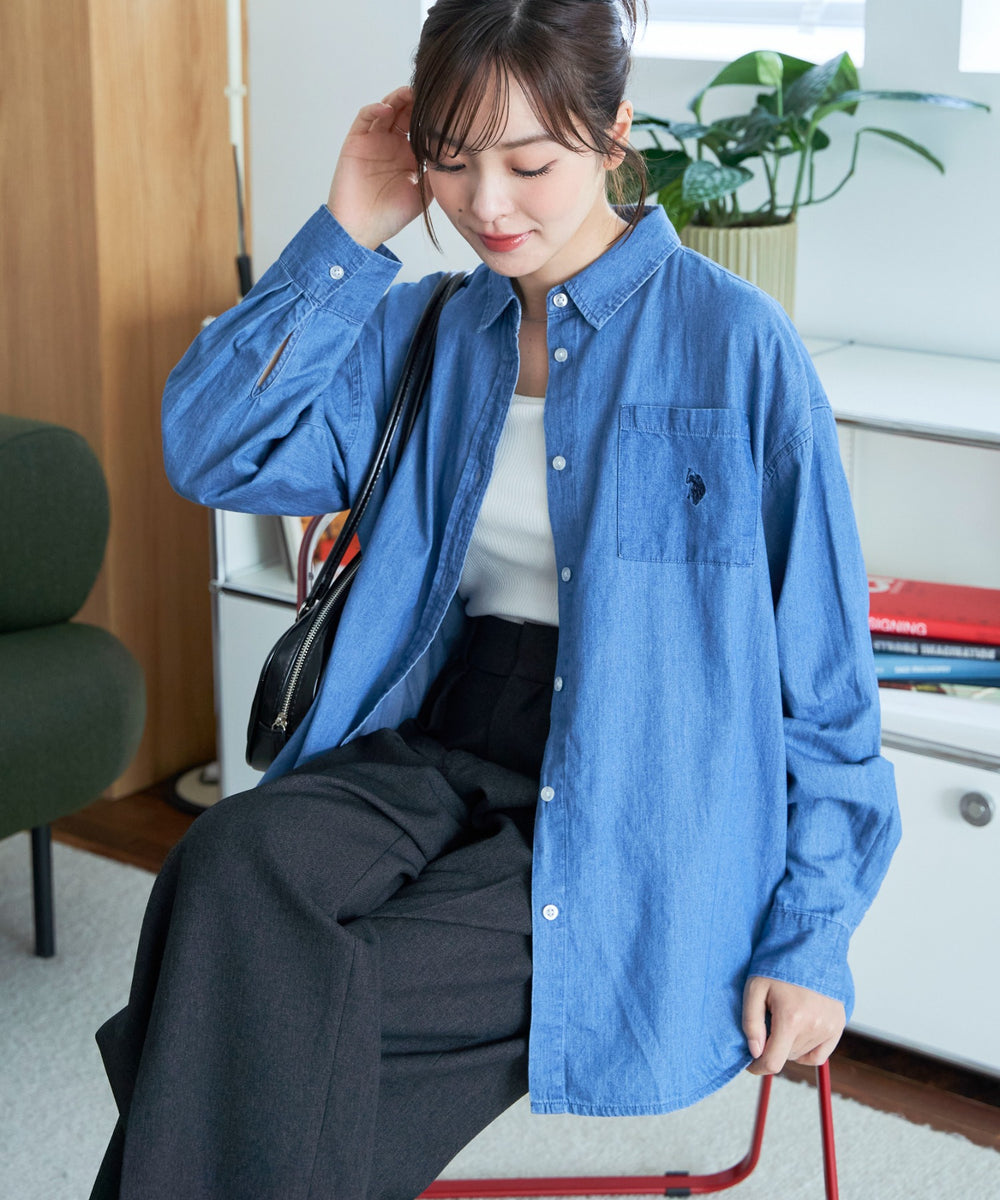 デニム中濃 モデル：165cm F着用