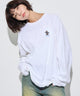 CONVERSEワンポイントT（LS）/柄3 モデル：160cm L着用