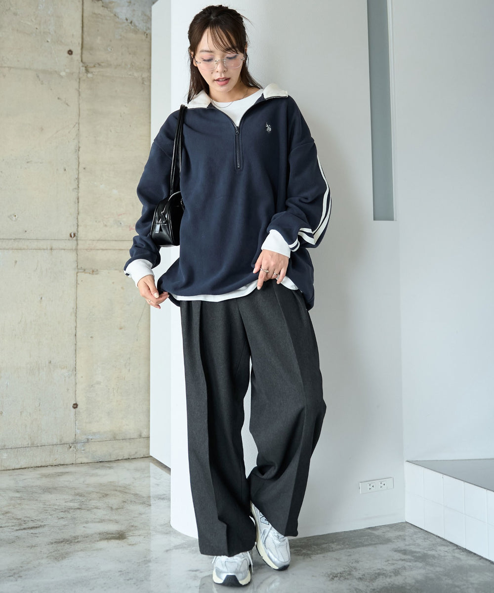ネイビー モデル:165cm Mサイズ着用