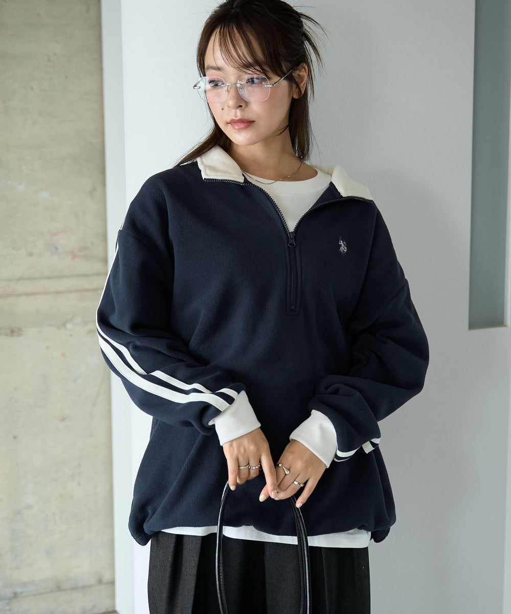 ネイビー モデル:165cm Mサイズ着用