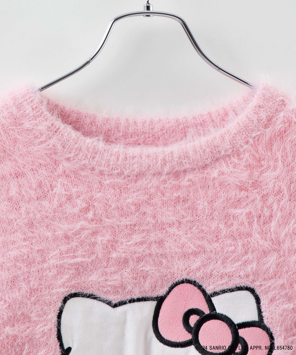 HELLOKITTYコラボシャギーニット