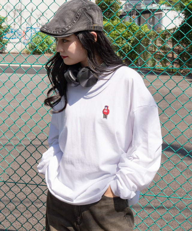 別注BENDAVISワンポイントT（LS）/ホワイト モデル：1６0cm M着用