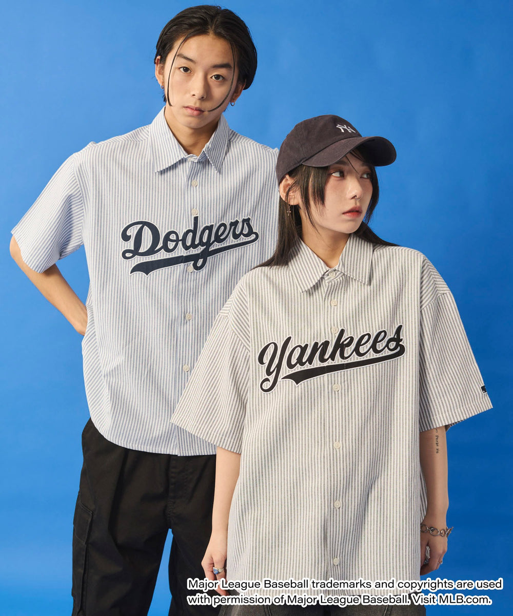別注MLBストライプグラフィックシャツ（SS）