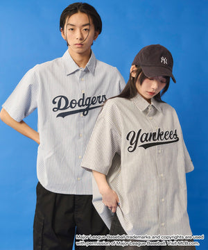 別注MLBストライプグラフィックシャツ（SS）
