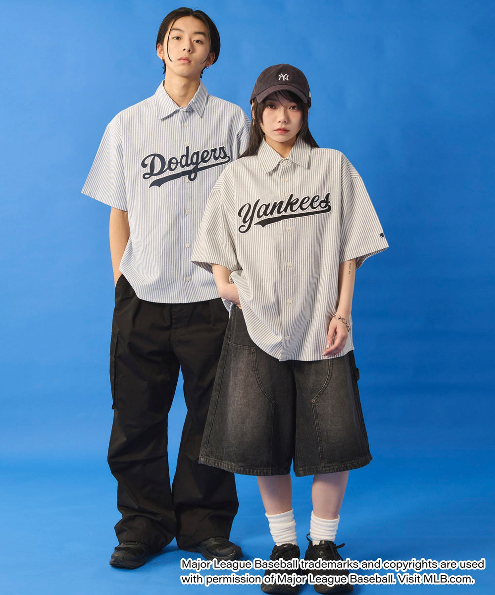 別注MLBストライプグラフィックシャツ（SS）