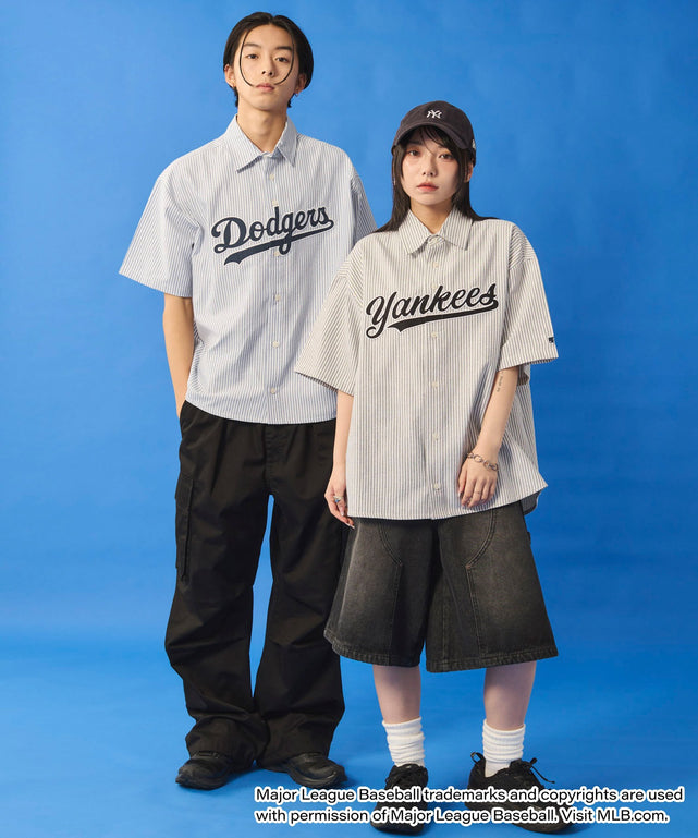 別注MLBストライプグラフィックシャツ（SS）