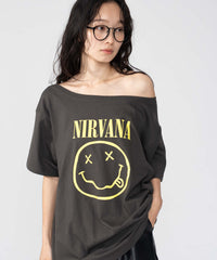 NIRVANA別注オフショルビッグT
