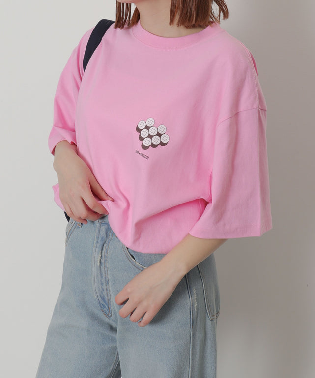 ピンク（柄1）