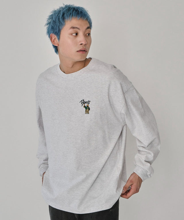 アッシュグレー　モデル：178㎝　L着用