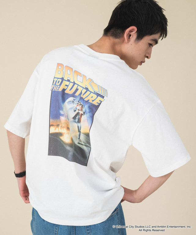BACK　TO　THE　FUTURE　グラフィックT（S）/柄1 モデル：180cm L着用