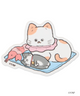 ねこに転生したおじさん×WEGOコラボステッカー/柄10