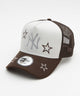 【WEGO限定デザイン】別注NEWERA　940AFTR　STAR/ブラウン：NY