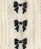 フリルリボンパターンクルーソックス(23-25cm)