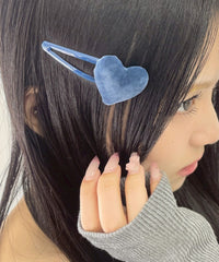 Lベロアハートパッチンピン