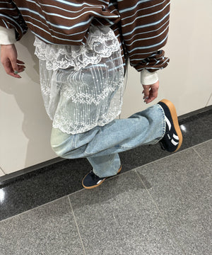レースリボンラップスカート
